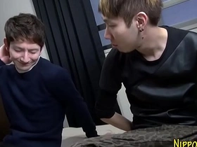 Sucking asian twinks fuck gay chinese porn outside