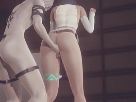 Genshin Impact Yaoi 3D - Venti Arcont analingus & Fingering (uncensored) - Japanese asian manga anime game porn gay sissy japanese time freeze gay porn