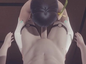 Genshin Impact Yaoi - Venti Arcont Blowjob with POV (uncensored) - Japanese asian manga anime game porn gay sissy asian dilf gay porn