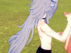 Genshin Impact Yaoi - Razor Handjob and fucked by Diluc - Japanese Asian manga anime game porn gay japan gay porn web