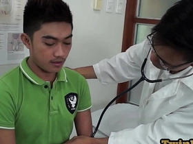 Gay doctor seduces nympho Asian patient in medical room gay porn, chinese boy
