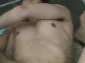 Bareback chemfun Asian on phone, Top continues breeding hom ryo japanese gay porn