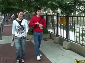 Asian twink cum covered slim chinese gay porn