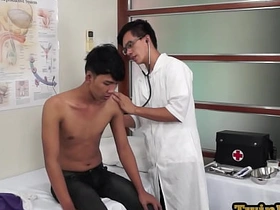 Skinny Asian enjoys anal playing from his geeky doctor porn xxx gay chinese