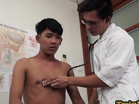 Asian doctor inspecting twinks butt chinese lightning gay porn