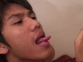 Cocksucking Asian twinks have bareback duo before pissing asian porn gay muscle
