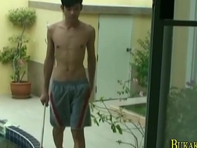 Asian twink spitroasted korean suit gay porn