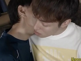 Asian twink rides dong and cums gay porn chinese handjob