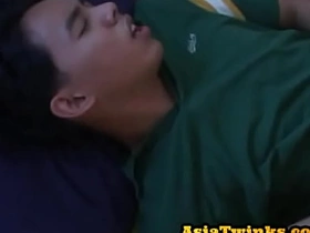 Pickedup Asian twink anal stuffed after giving blowjob gay japanese father porn