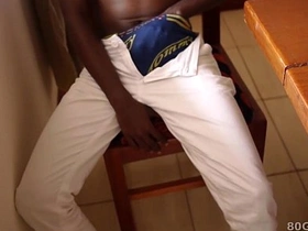 Black African Twink Kalem Jerks Off solo asian gay porn