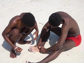 Black Twinks Sameul and Wilson Bareback recent chinese gay porn