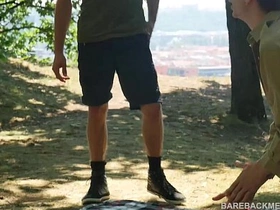 Camp Site Outdoor Bareback Threesome Spit Roast muscle asian gay porn twitter