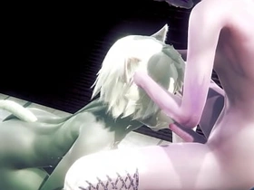 Furry Yaoi - Two cats sex in toilet - Sissy crossdress Japanese Asian Manga Anime Film  Game Porn Gay gay japanese cute porn